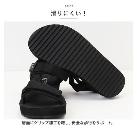 Arnold Palmer メンズ スポーツサンダル AL5051 25.0cm オールブラック