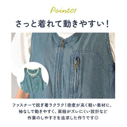 MONKUWA デニムサロペット 3Lサイズ C007.サックス