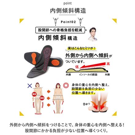 股関節ムーブサポートインソール L(24.5-25cm) ブラック