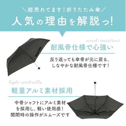 amusant sous la pluie 耐風折りたたみ傘 55cm 26790.リボンストライプ スカイ
