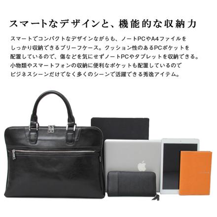 REGiSTA SpLit Leather BriefcaSe バッグ BLACK