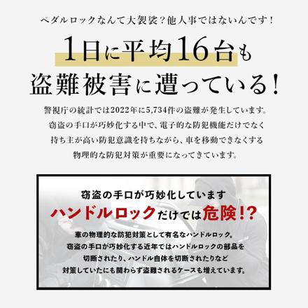 車 盗難防止ロック pMyv15 盗難防止ロック ブラック