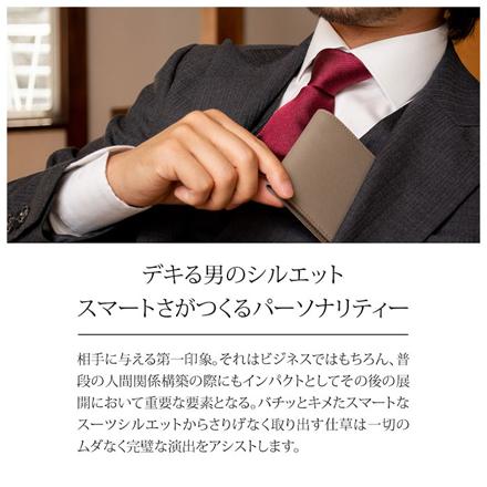 DomTeporna 牛革 二つ折り財布 BLACK