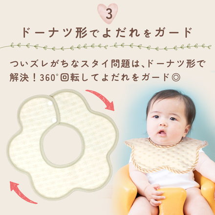 MILASIC 360°くるくる スタイ 4枚セット TN-BIB4