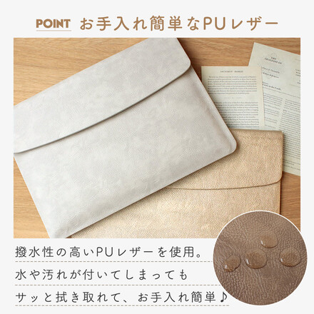 mitas フェイクレザー タブレットケース ゴールドTN-FLCC-GD