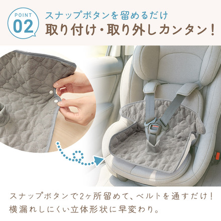 MILASIC ベビーカー チャイルドシート 防水シート ブラック TN-CSTP-BK