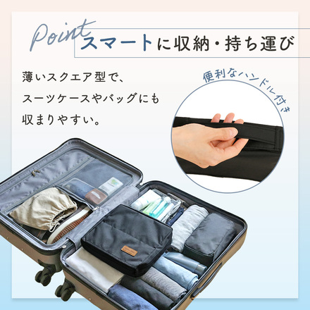 MILASIC 自立式 コスメポーチ グレー TN-STDCP-GY