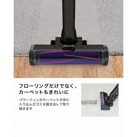 Shark コードレススティッククリーナー EVOPOWER SYSTEM ADV CS601J BK ブラックメタリック