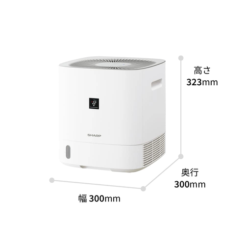 衣類乾燥除湿機 デシカント方式 ロー＆コンパクトタイプ プラズマクラスター7000搭載 定格除湿能力5.6L/日（60Hz）/5.4L/日（50Hz） ホワイト系 SHARP CV-T60-W