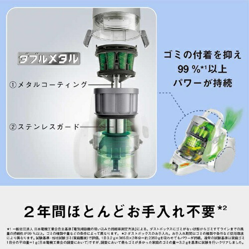 掃除機 サイクロン式 キャニスター ホワイト パナソニック MC-SR640K-W