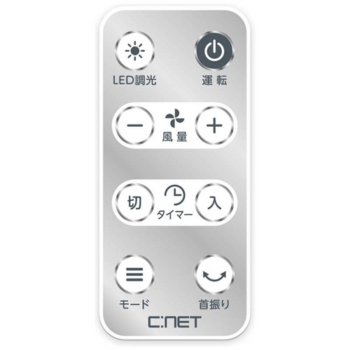 壁掛扇風機 DCモーター搭載 リモコン付き ホワイト シィーネット CKDF308WH