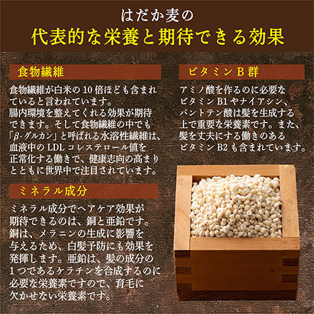 雑穀米本舗 国産 はだか麦 900g(450g×2袋)