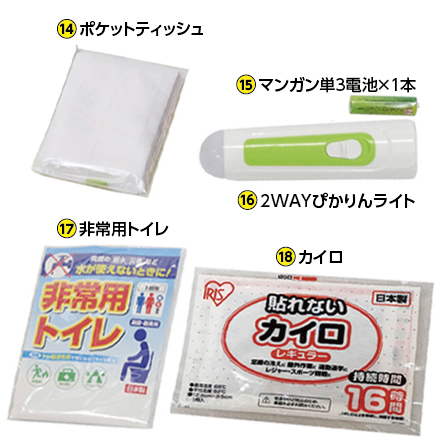 帰宅困難者支援セット24点 KS23-24