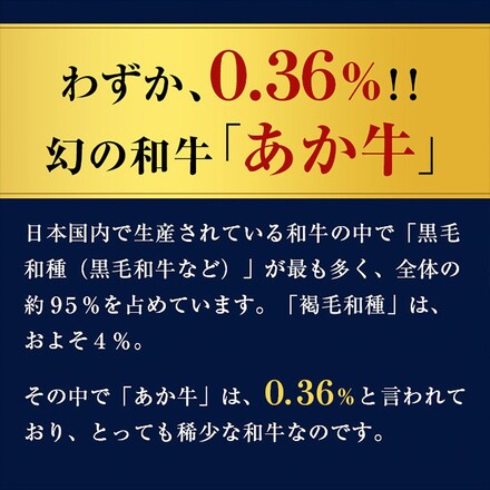 あか牛（和牛） セレブハンバーグステーキ 4個 （100g×4個）