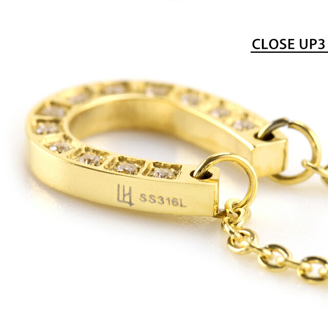 ライオンハート ネックレス レディース ブランド LION HEART サージカルステンレス316L 04N159SG ゴールド アクセサリー