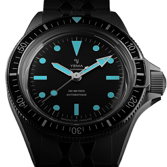 イエマ スーパーマン CMM.10 自動巻き 腕時計 メンズ YEMA 11.13.66.SN.M2 アナログ ブラック 黒 フランス製 ブランド おしゃれ 防水 プレゼント 男性 実用的