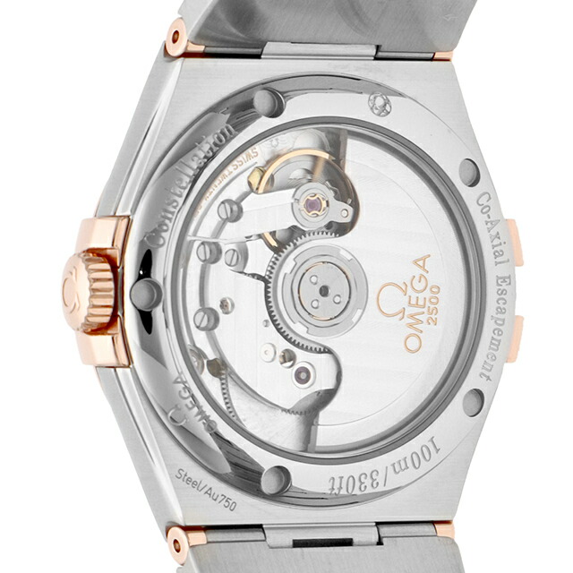 オメガ コンステレーション 35mm 自動巻き 腕時計 メンズ ダイヤモンド OMEGA 123.25.35.20.52.001 アナログ シルバー レッドゴールド 赤 スイス製 高級 ブランド おしゃれ 防水 プレゼント 男性 実用的