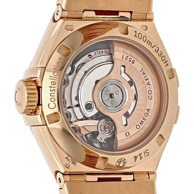 オメガ コンステレーション 27mm 自動巻き 腕時計 レディース ダイヤモンド OMEGA 123.55.27.20.55.003 アナログ ホワイト レッドゴールド 白 スイス製 高級 ブランド おしゃれ 防水 プレゼント 女性 実用的