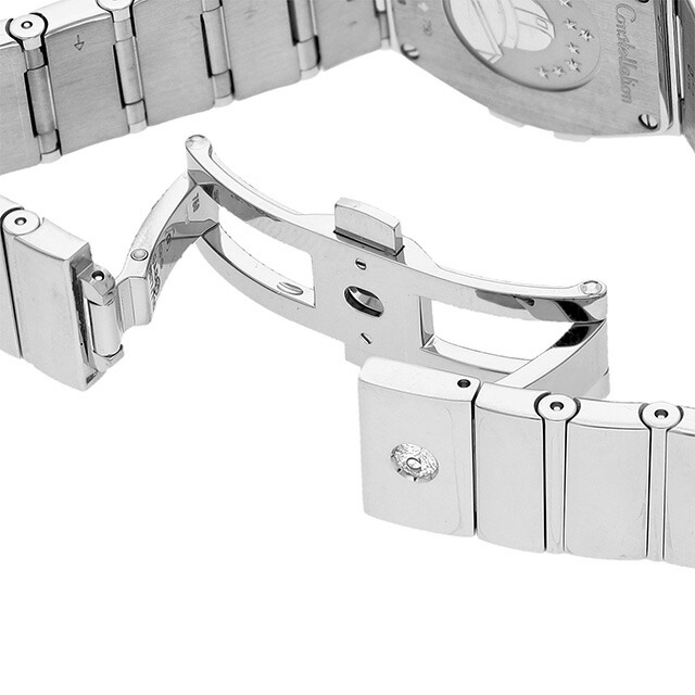 オメガ コンステレーション 28mm クォーツ 電池式 腕時計 レディース OMEGA 123.55.27.60.55.012 アナログ ホワイトゴールド 白 スイス製 高級 ブランド おしゃれ 防水 プレゼント 女性 実用的