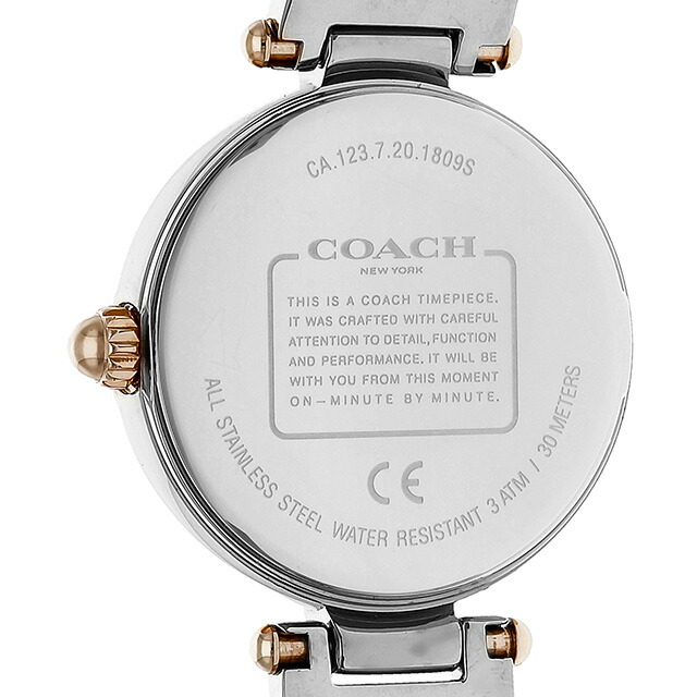 コーチ パーク クオーツ 腕時計 レディース COACH 14503510 アナログ ホワイトシェル 白 ブランド おしゃれ 防水 軽い 華奢 かわいい プレゼント 女性 実用的