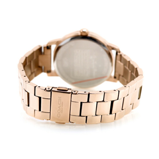 コーチ グランド クォーツ 電池式 腕時計 ブランド レディース COACH 14503740 アナログ ピンクゴールド おしゃれ 防水 軽い 華奢 かわいい プレゼント 女性 実用的