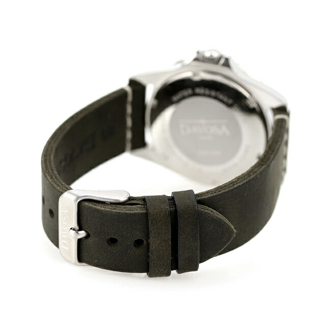 ダボサ ヴィンテージ ダイバー クオーツ 腕時計 メンズ DAVOSA 162.500.55 アナログ ブラック ダークグレー 黒 スイス製 ブランド おしゃれ 防水 プレゼント 男性 実用的