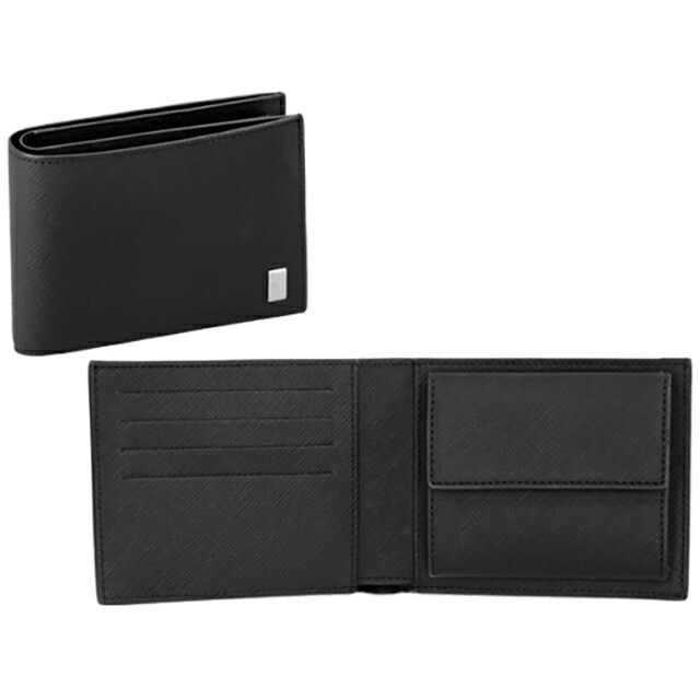 ダンヒル 二つ折り財布 メンズ dunhill 22R2P10PS001R ブラック ウォレット ブランド 高級 おしゃれ プレゼント 実用的