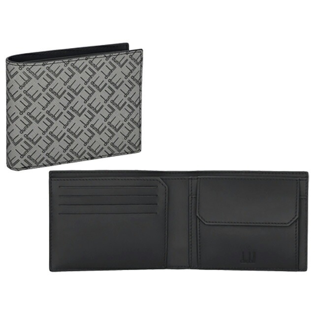 ダンヒル 二つ折り財布 メンズ dunhill 24F2320LT038R グレー ウォレット ブランド 高級 おしゃれ プレゼント 実用的