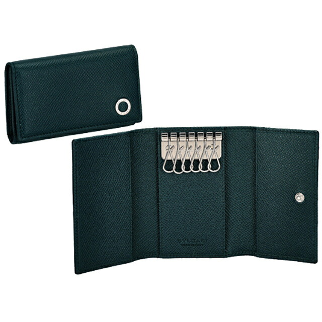 ブルガリ キーケース メンズ BVLGARI 282100 TEATO ブルーグリーン ブランド 高級 おしゃれ プレゼント 実用的