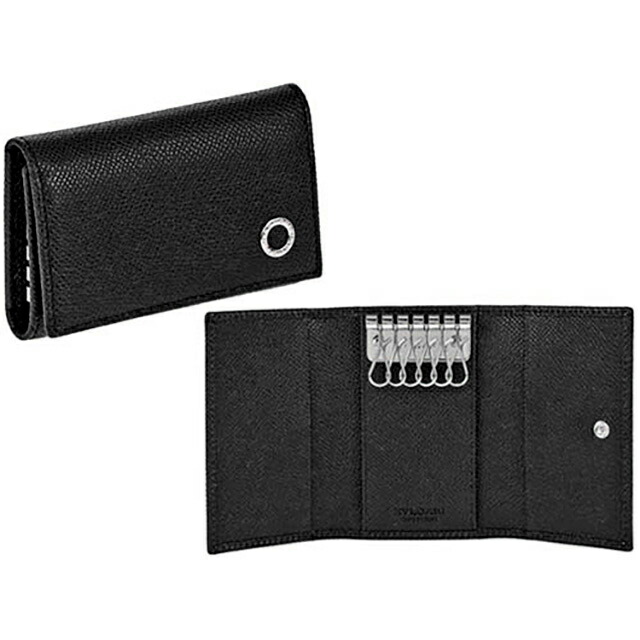 ブルガリ キーケース メンズ BVLGARI 282234 BLK ブラック ブランド 高級 おしゃれ プレゼント 実用的