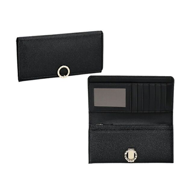 ブルガリ 長財布 メンズ BVLGARI 282526 BLK ブラック ウォレット ブランド 高級 おしゃれ プレゼント 実用的