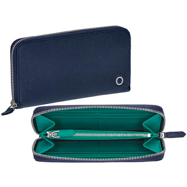 ブルガリ 長財布 メンズ BVLGARI レザー 288254 BL ME ネイビー グリーン ウォレット ブランド 高級 おしゃれ プレゼント 実用的