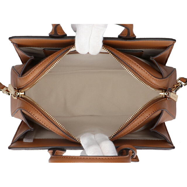 マイケルコース ハンドバッグ レディース ブランド MICHAEL KORS レイラ 2WAY 30S5G9IS1B-252 BRN ACORN 軽量 小さめ 手提げ 高級 おしゃれ プレゼント 女性 実用的 かわいい