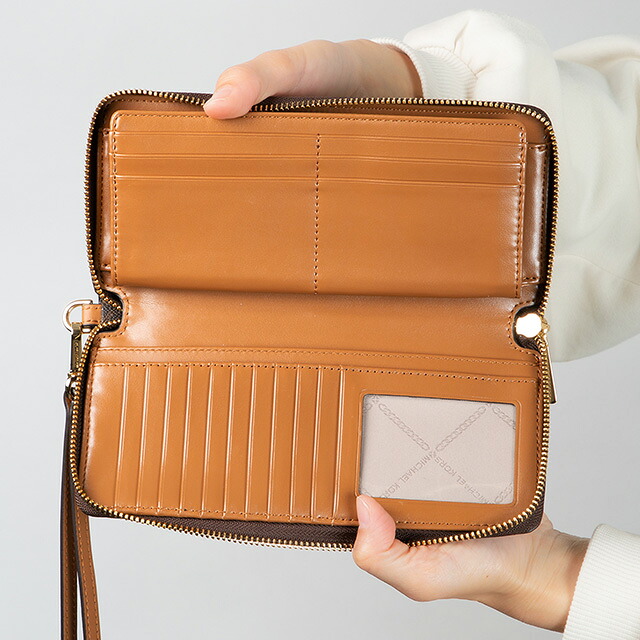マイケルコース 長財布 メンズ レディース ブランド MICHAEL KORS 32F1GJ6E7B ダークブラウン