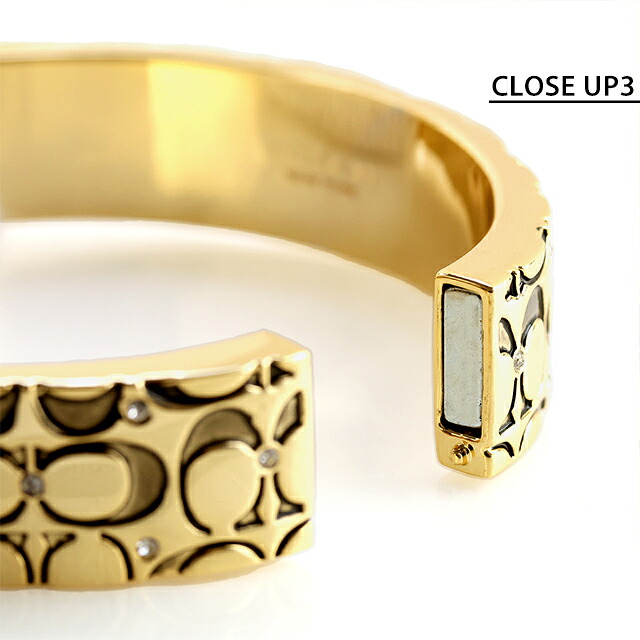 コーチ バングル レディース COACH ロゴ 341902GLD230 ゴールド アクセサリー 腕輪 ジュエリー ブランド 高級 おしゃれ プレゼント 女性 実用的 かわいい