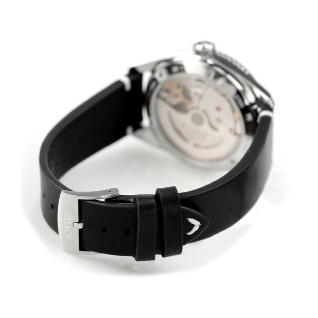 オリス ダイバーズ 65 12H 腕時計 メンズ 40mm 自動巻き 革ベルト ORIS 01 400 7772 4054-07 5 20 82 アナログ ブラック 黒 スイス製 高級 ブランド おしゃれ 防水 プレゼント 男性 実用的