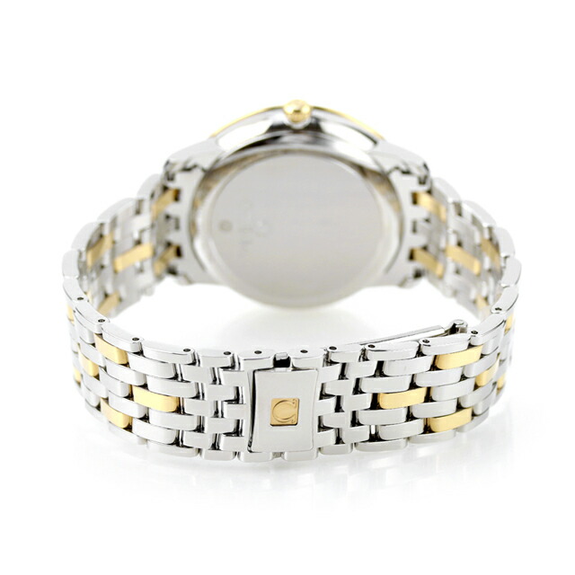 オメガ デビル プレステージ 37mm 自動巻き K18 腕時計 メンズ ダイヤモンド OMEGA 424.25.37.20.58.001 アナログ イエローゴールド スイス製 高級 ブランド おしゃれ 防水 プレゼント 男性 実用的