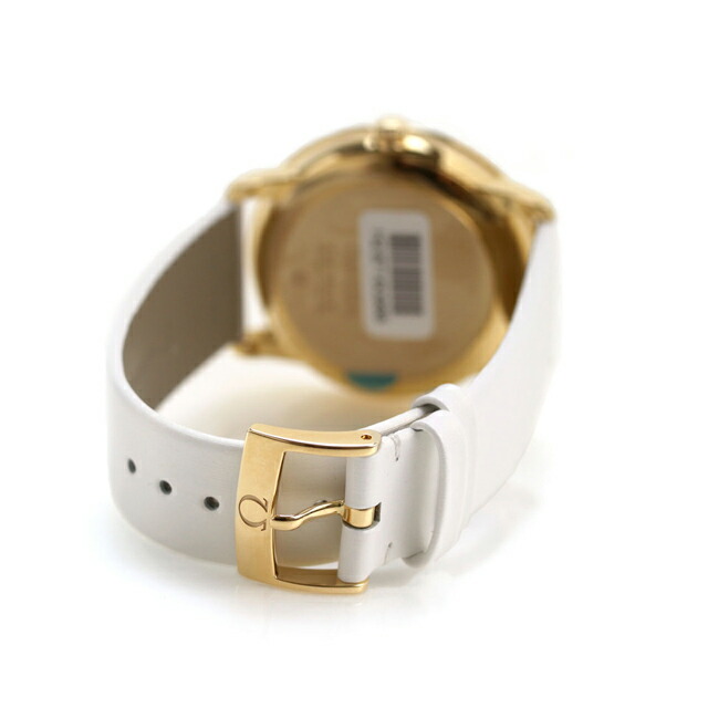 オメガ デ・ヴィル プレステージ バタフライ 36.8mm 自動巻き 腕時計 レディース ダイヤモンド OMEGA 424.57.37.20.55.001 アナログ ホワイトシェル ホワイト 白 スイス製 高級 ブランド おしゃれ 防水 軽い 華奢 プレゼント 女性 実用的