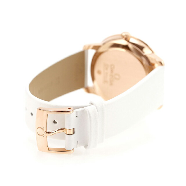 オメガ デビル プレステージ コーアクシャル クロノメーター バタフライ 36.8mm 自動巻き K18 腕時計 レディース 蝶 ダイヤモンド OMEGA 424.57.37.20.55.003 アナログ ホワイト 白 スイス製 高級 ブランド おしゃれ 防水 軽い 華奢 プレゼント 女性 実用的