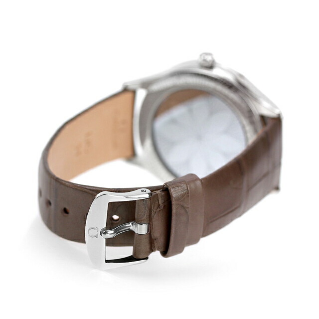 オメガ デビル 39mm クオーツ 腕時計 レディース ダイヤモンド OMEGA 428.18.39.60.13.001 アナログ グレー トープブラウン スイス製 高級 ブランド おしゃれ 防水 軽い 華奢 プレゼント 女性 実用的