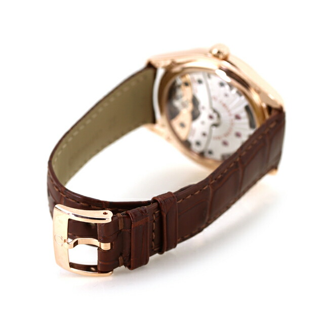 オメガ デ・ヴィル トレゾア 40mm 手巻き 腕時計 メンズ OMEGA 432.53.40.21.02.002 アナログ シルバー ブラウン スイス製 高級 ブランド おしゃれ 防水 プレゼント 男性 実用的