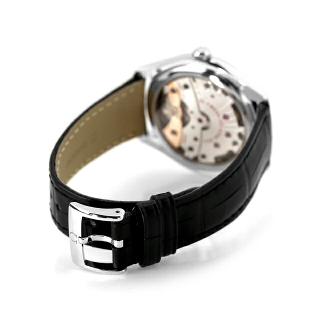 オメガ デ・ヴィル トレゾア 40mm 手巻き 腕時計 メンズ OMEGA 432.53.40.21.02.004 アナログ シルバー ブラック 黒 スイス製 高級 ブランド おしゃれ 防水 プレゼント 男性 実用的