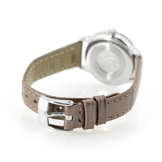 オメガ デビル プレステージ 27.5mm クォーツ 電池式 腕時計 レディース ダイヤモンド OMEGA 434.13.28.60.55.001 アナログ ホワイトシェル トープ スイス製 高級 ブランド おしゃれ 防水 軽い 華奢 プレゼント 女性 実用的