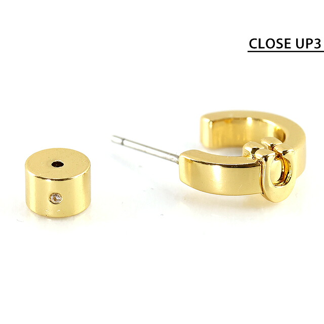 コーチ ピアス レディース COACH ロゴ スタッド 両耳用 560724GLD710 ゴールド アクセサリー ジュエリー ブランド 高級 おしゃれ プレゼント 女性 実用的 かわいい