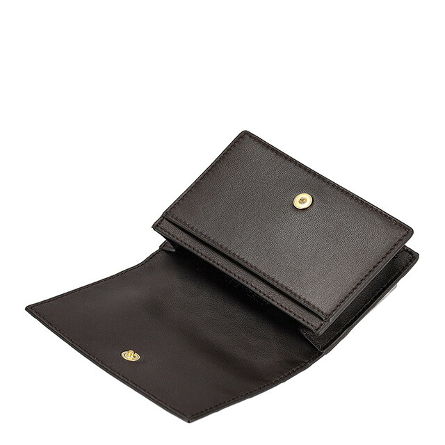 ボッテガ・ヴェネタ 名刺入れ メンズ ブランド BOTTEGA VENETA イントレチャート レザー 593115-V3UH2 ダークブラウン 高級 おしゃれ プレゼント 実用的