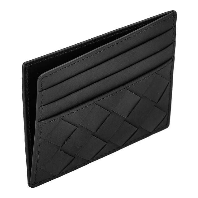 ボッテガ・ヴェネタ カードケース メンズ レディース ブランド BOTTEGA VENETA 607361-V3US3 8966 ブラック 定期入れ 高級 おしゃれ プレゼント 実用的