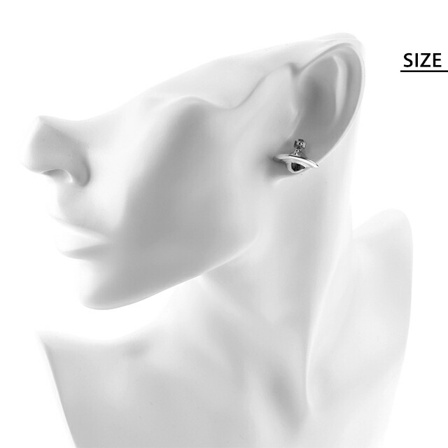 ヴィヴィアン ウエストウッド ピアス レディース ブランド Vivienne Westwood ロゴ スタッド 両耳用 62010038-02P019 シルバー アクセサリー ビビアン