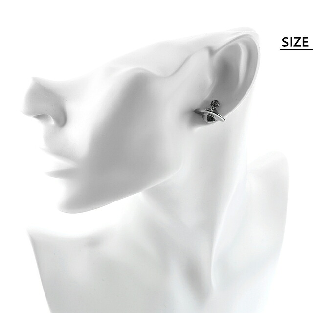 ヴィヴィアン ウエストウッド ピアス レディース Vivienne Westwood ロゴ スタッド 両耳用 62010038-S001 ガンメタル アクセサリー ビビアン ジュエリー ブランド 高級 おしゃれ プレゼント 女性 実用的 かわいい