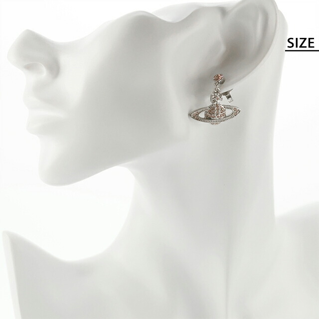ヴィヴィアン ウエストウッド ピアス メンズ レディース ブランド Vivienne Westwood ミニ バス リリーフ スタッド 両耳用 62020025 02P656 シルバー ヴィンテージローズ アクセサリー ビビアン