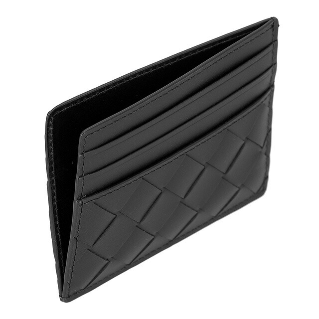 ボッテガ・ヴェネタ カードケース メンズ レディース ブランド BOTTEGA VENETA 635057-V3US3 8803 ブラック 定期入れ 高級 おしゃれ プレゼント 実用的